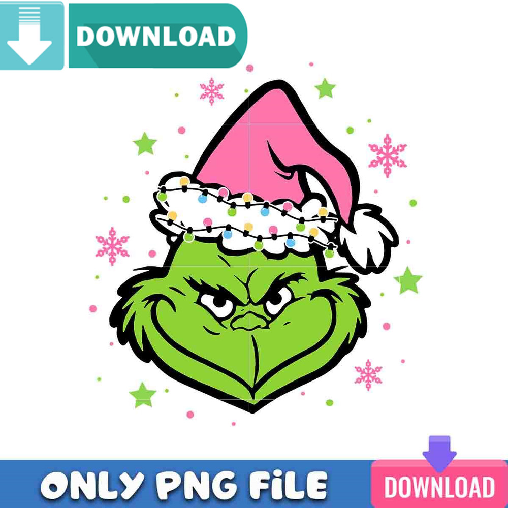 Blink Grinch Santa PNG Perfect Sublimation Design Download.jpg