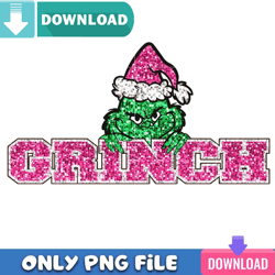 grinch university twinkle pink png perfect sublimation design