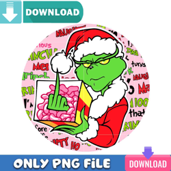 pink grinch santa naughty png best files design download