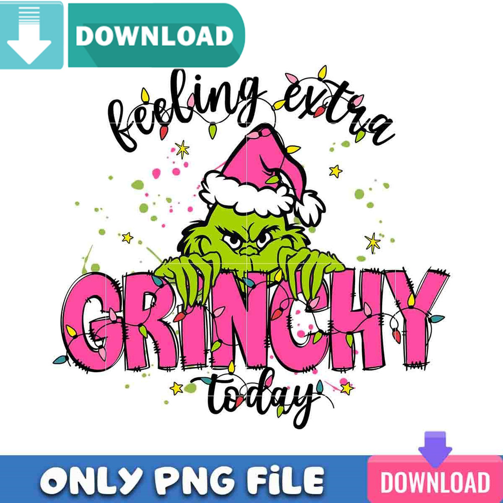 Pink Grinchmas Today PNG Perfect Sublimation Design Download.jpg