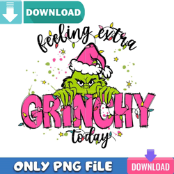 pink grinchmas today png perfect sublimation design download