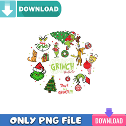 Grinch And Friends PNG Perfect Sublimation Design Download