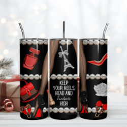 luxury skinny tumbler, luxury tumbler 20oz, designer tumbler, fashionista gift, tumbler coffee, tumbler gift