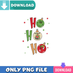 hohoho baubles christmas png perfect sublimation design download