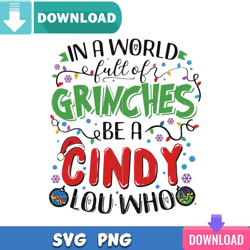 in a world full of grinch svg best files for cricut svgtrending