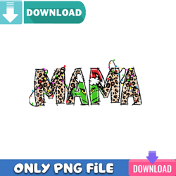 leopard mama grinchmas png perfect sublimation design download