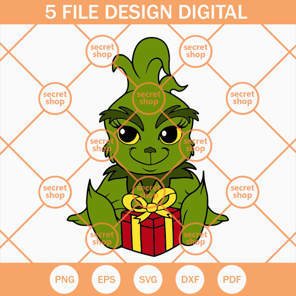 Baby Grinch SVG, The Grinch SVG, Christmas SVG, Funny Grinch SVG - SVG Secret Shop.jpg