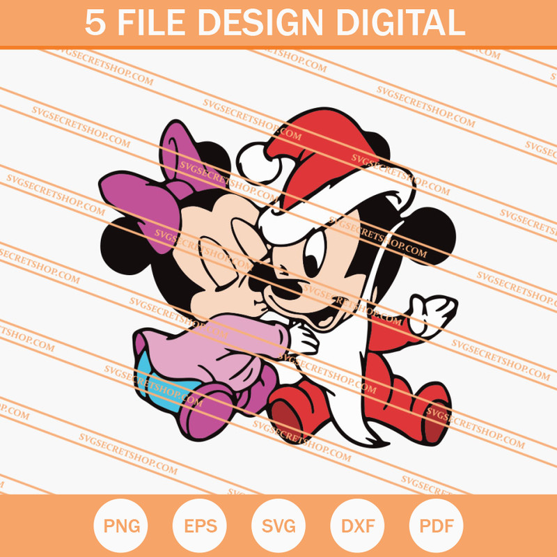 Baby Mickey And Baby Minnie Christmas SVG, Christmas SVG - SVG Secret Shop.jpg