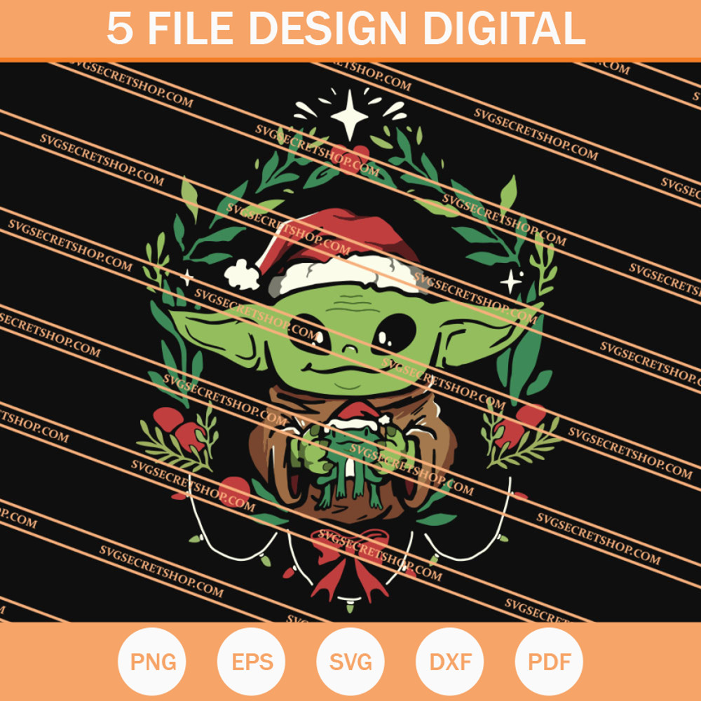 Baby Yoda And Frog Christmas SVG, Christmas SVG - SVG Secret Shop.jpg