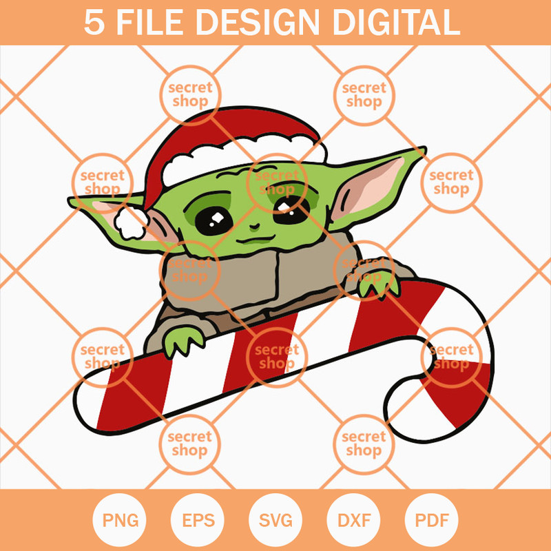 Baby Yoda Christmas SVG, Christmas SVG, Star Wars SVG, Christmas Star Wars SVG - SVG Secret Shop.jpg