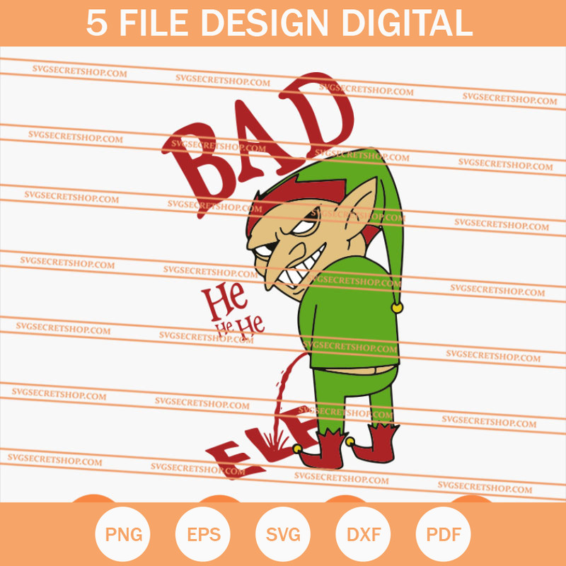 Bad Elf SVG, Elf SVG, Christmas SVG, Xmas SVG, Santa SVG - SVG Secret Shop.jpg