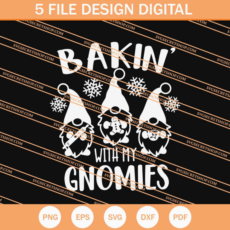 Bakin' With My Gnomies SVG, Gnomes SVG, Christmas SVG - SVG Secret Shop.jpg
