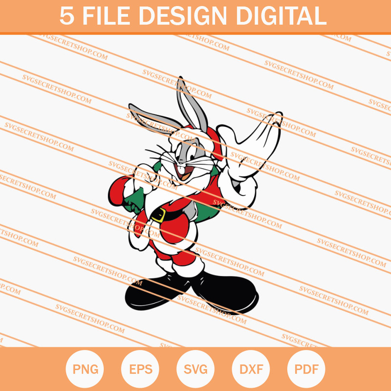 Bugs Bunny Santa SVG, Bugs Bunny SVG, Christmas SVG - SVG Secret Shop.jpg
