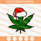 Cannabis Leaves Hat Christmas SVG, Christmas SVG, Cannabis SVG - SVG Secret Shop.jpg
