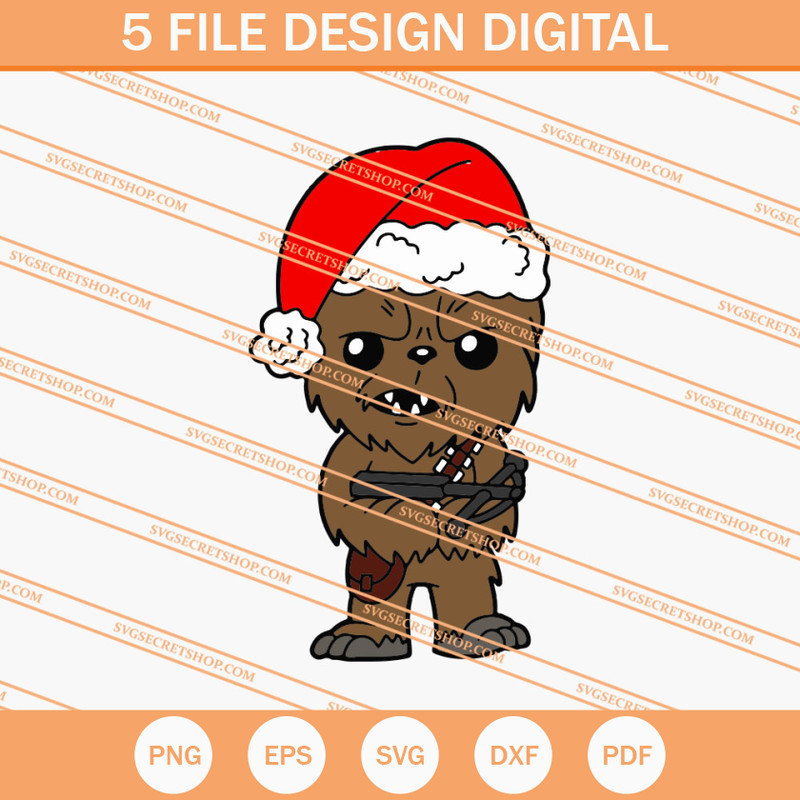 Chewbacca Christmas SVG, Christmas SVG, Chewbacca SVG - SVG Secret Shop.jpg