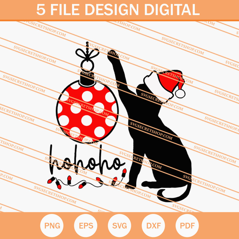Christmas Cat SVG, Cat SVG, Animal SVG, Christmas SVG - SVG Secret Shop.jpg