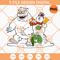 Christmas Character PNG, Cute Snow Man PNG, Snow Flakes PNG - SVG Secret Shop.jpg