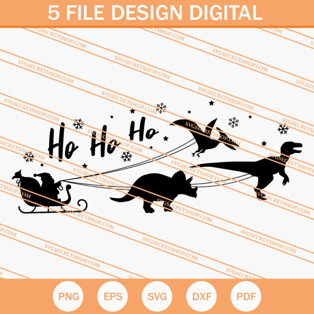 Christmas Dinosaur Sleigh Ride SVG, Christmas Dinosaur SVG - SVG Secret Shop.jpg