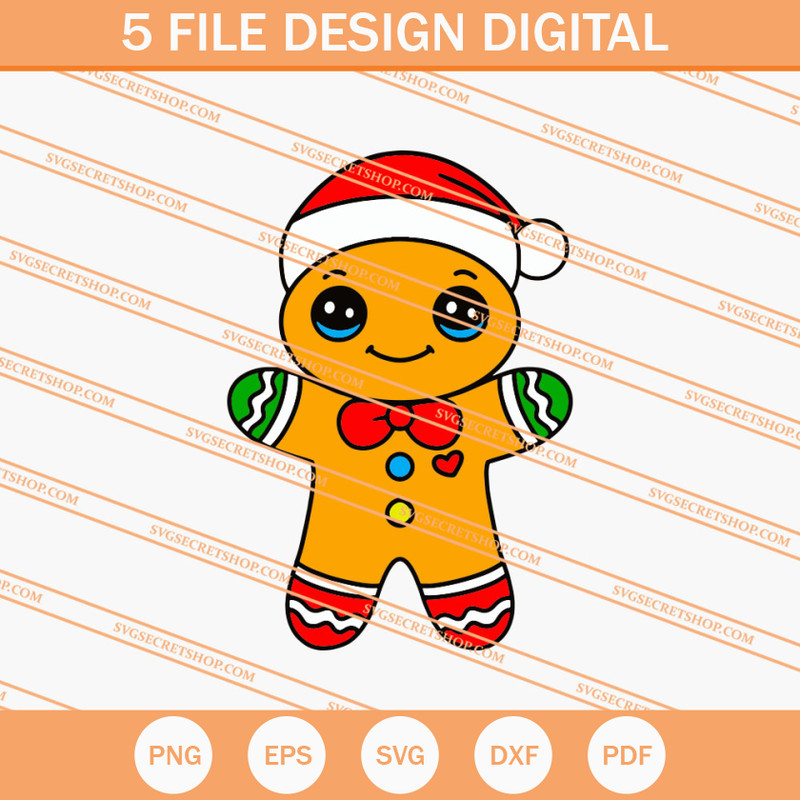 Christmas Gingerbread Man SVG, Gingerbread Man SVG - SVG Secret Shop.jpg