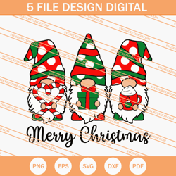 Christmas Gnome SVG, Gnome Merry Christmas SVG, Christmas SVG