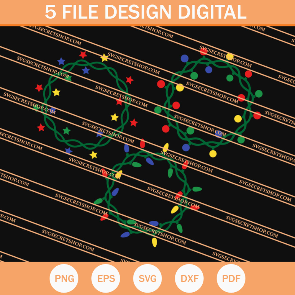 Christmas Lights SVG, Christmas SVG, Merry Christmas SVG - SVG Secret Shop.jpg