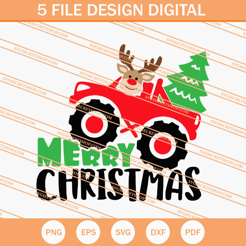Christmas Tree Truck SVG, Christmas Tree SVG, Truck SVG - SVG Secret Shop.jpg