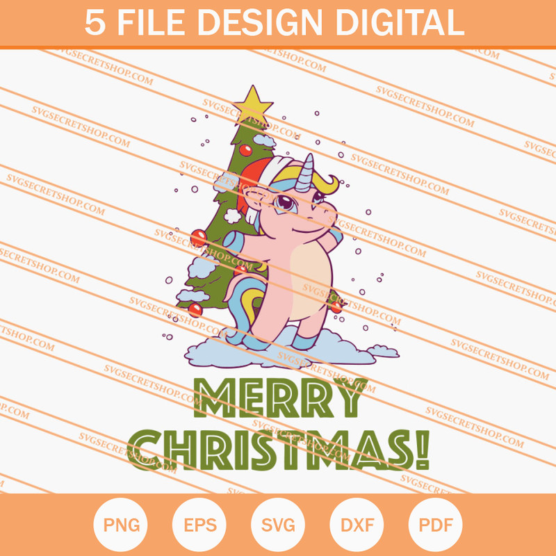 Christmas Unicorn SVG, Unicorn SVG, Christmas SVG - SVG Secret Shop.jpg