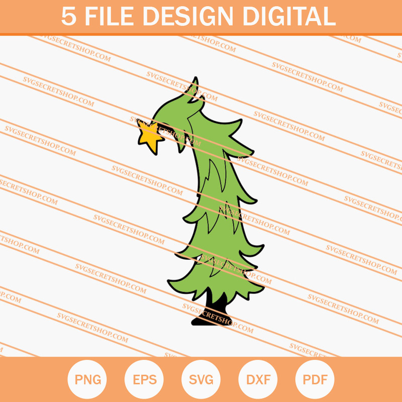 Curved Christmas Tree SVG, Christmas SVG, Christmas Tree SVG - SVG Secret Shop.jpg