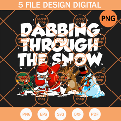 dabbing through the snow , funny dabbing santa claus , chistmas santa , dabbing snowman