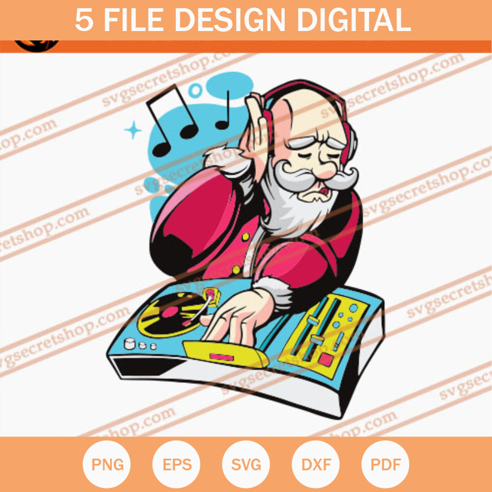DJ Santa SVG, Christmas SVG, DJ Santa Christmas SVG - SVG Secret Shop.jpg