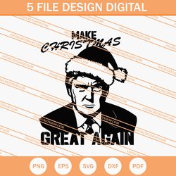 donald trump make christmas great again svg, christmas svg