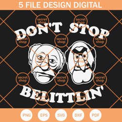dont stop belittlin svg, dont stop believing svg, merry and bright svg