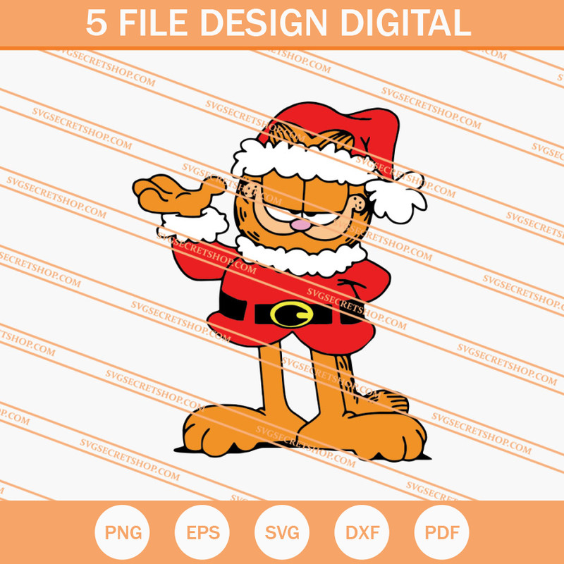 Garfield Christmas SVG, Christmas SVG, Garfield SVG, Funny SVG - SVG Secret Shop.jpg