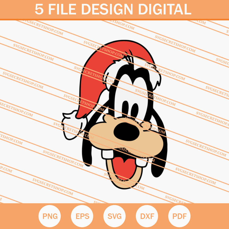 Goofy Santa Hat SVG, Santa SVG, Christmas SVG, Goofy SVG - SVG Secret Shop.jpg