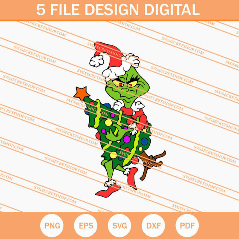 Grinch Christmas Tree SVG, Christmas SVG, Grinch SVG - SVG Secret Shop.jpg