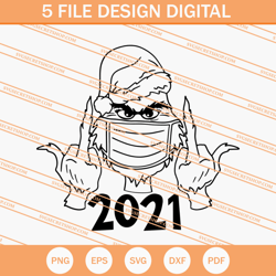 grinch middle finger svg, grinch svg, funny grinch svg