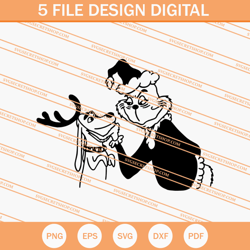 grinch with max christmas svg, christmas svg, grinch svg