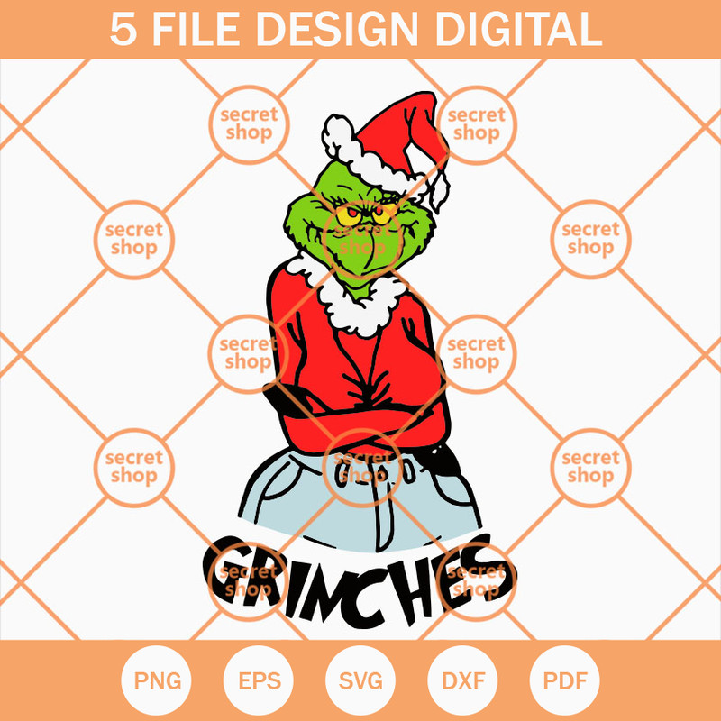 Grinches Christmas SVG, Grinch Fashion Christmas SVG, Slay Grinch SVG - SVG Secret Shop.jpg