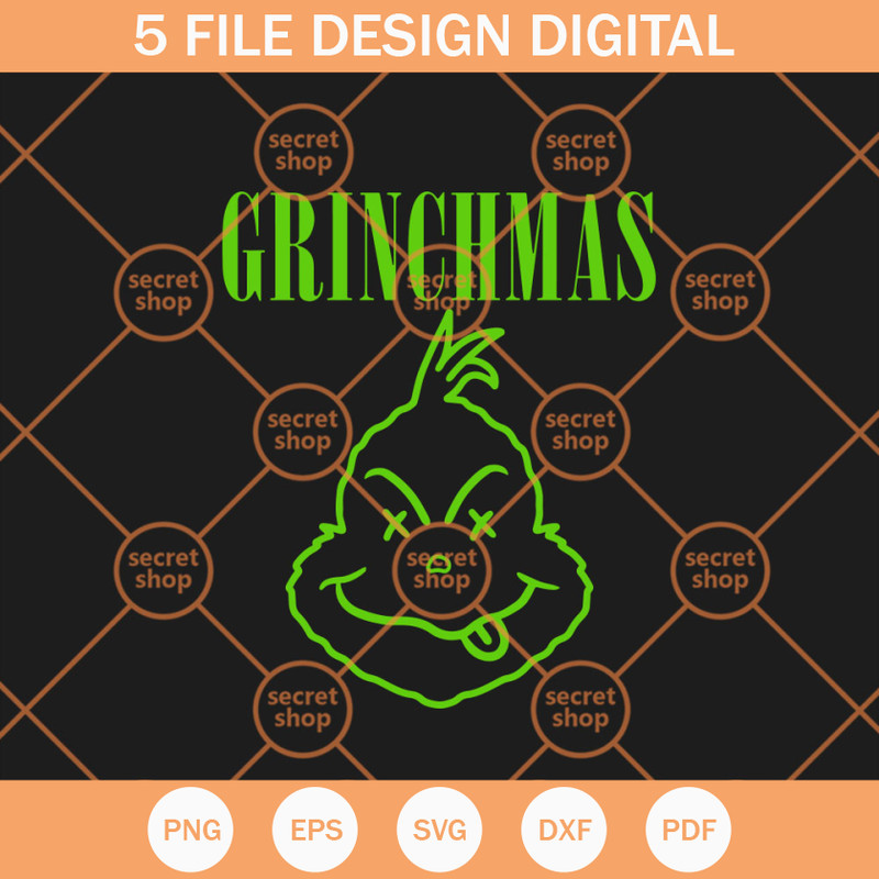 Grinchmas SVG, Grinch Merry Christmas SVG, Green Grinch SVG - SVG Secret Shop.jpg