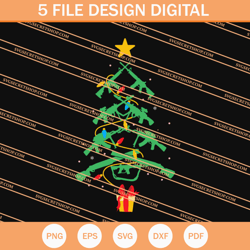 gun christmas tree svg, christmas svg, gun svg, christmas tree svg