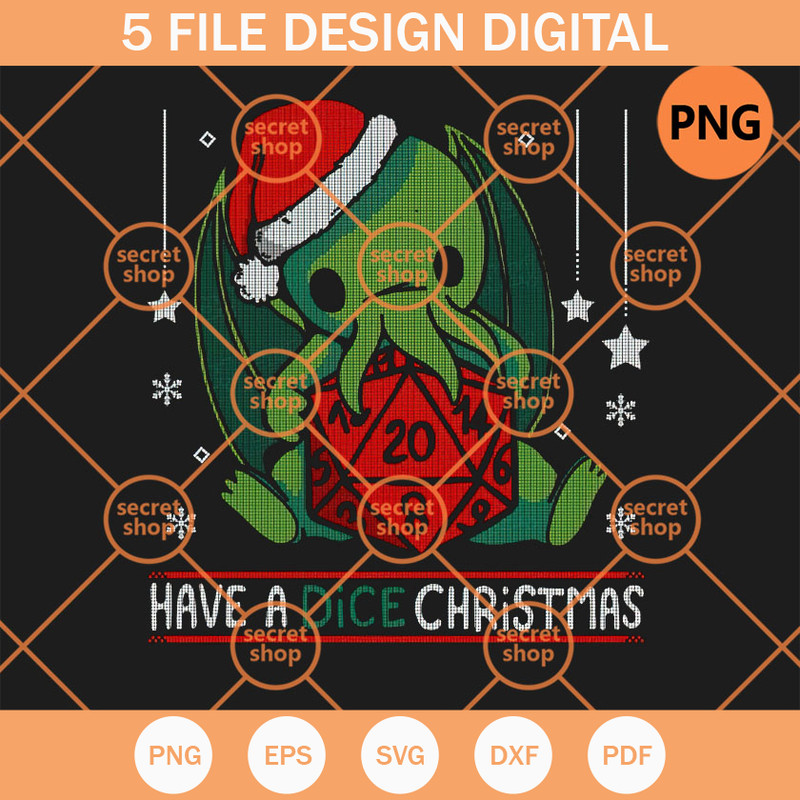 Have A Dice Christmas PNG, Christmas Santa Hat PNG, Snow Star PNG - SVG Secret Shop.jpg
