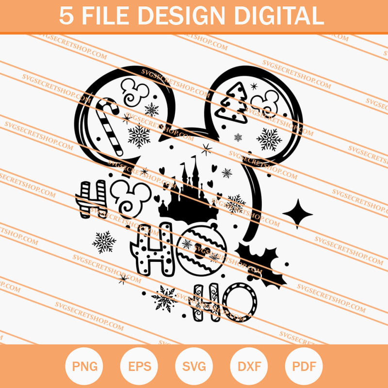 Ho Ho Ho Disney Christmas SVG, Christmas SVG, Disney SVG - SVG Secret Shop.jpg