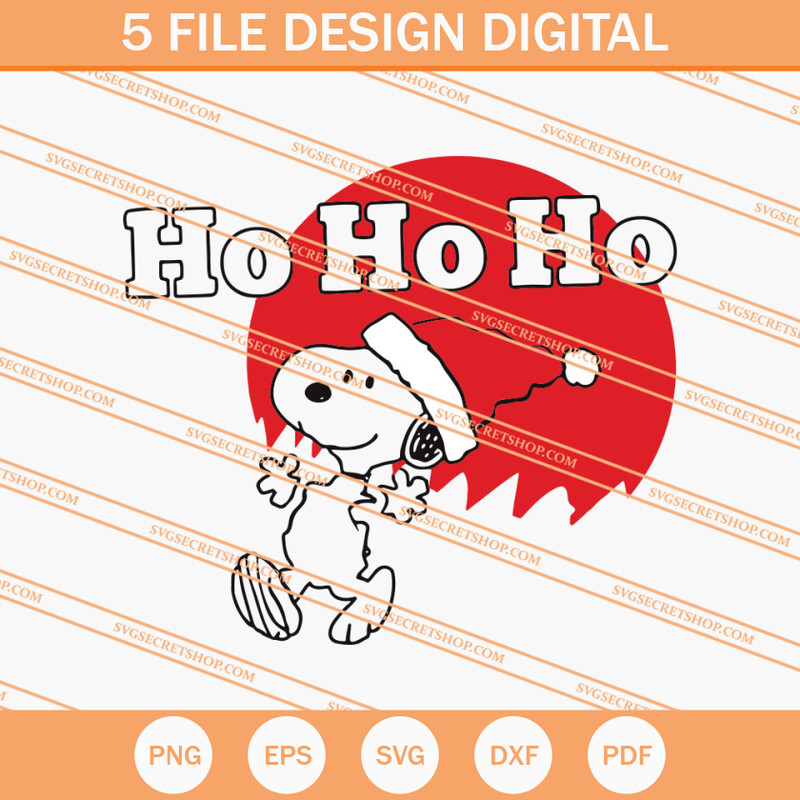 Ho Ho Ho Snoopy Christmas SVG, Snoopy SVG, Christmas SVG - SVG Secret Shop.jpg