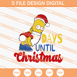 Homer Simpson Christmas Butt SVG, Simpson SVG, Christmas SVG