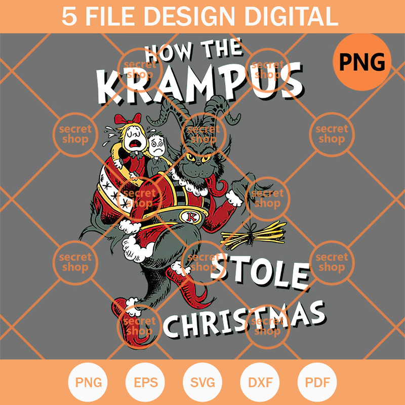 How The Krampus Stole Christmas PNG, Cute Character Krampus PNG, Merry Christmas Holiday PNG - SVG Secret Shop.jpg
