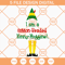 I am a Cotton Headed Ninny Muggins SVG, Hat And Legs Buddy The Elf SVG, Christmas Cheering Text Body Elf SVG - SVG Secret Shop.jpg
