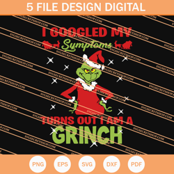 i goodled my symptoms turns out i am a grinch svg .
