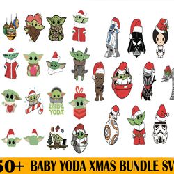 50 baby yoda christmas bundle, merry christmas svg, christmas vibes svg, christmas sayings svg, digital download