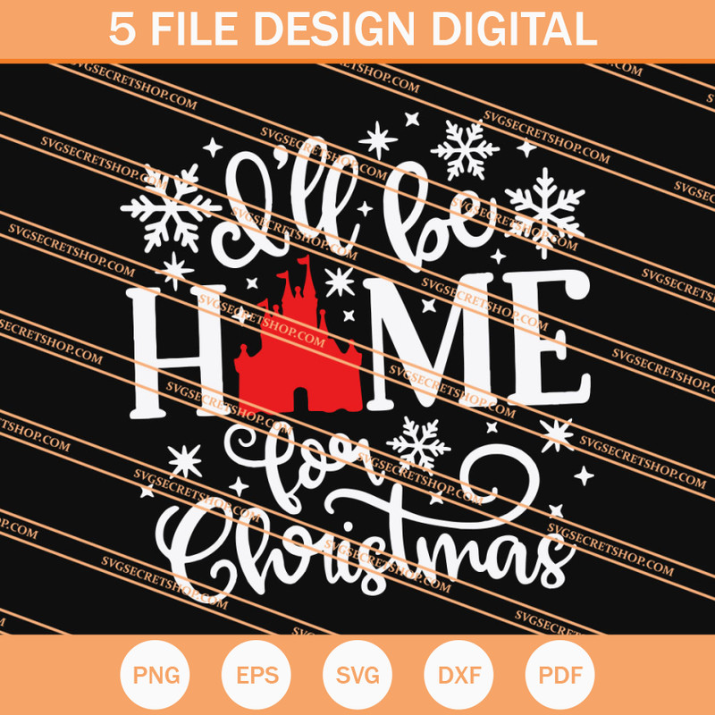 I'll Be Home For Christmas SVG, Merry Christmas SVG - SVG Secret Shop.jpg