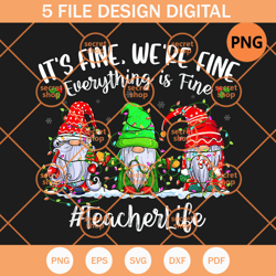 its fine were fine , everythings fine , three christmas dwarfs